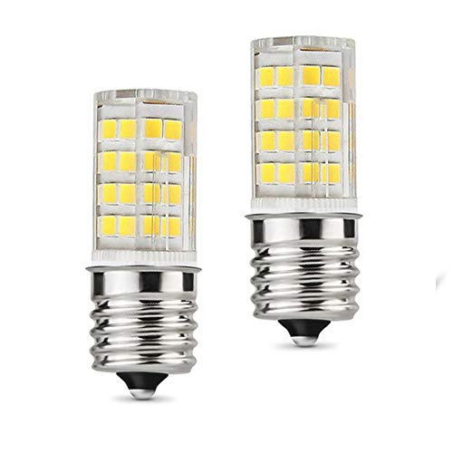 Ceramic 4W E17 LED Bulb for Microwave Oven Appliance 40W Halogen Bulb Equivalent Daylight White 6000K Pack of 2 Ceramic 4W E17 LED Bulb for Microwave Oven Appliance 40W Halogen Bulb Equivalent Daylight White 6000K Pack of 2