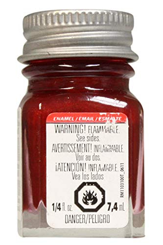 Testor S 1105tt 1-4 Oz Stoplight Red Metallic Enamel Hobby Paint