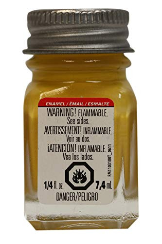 Testors 1114TT Enamel Paint Testor  Gloss Yellow  1-4-Ounce