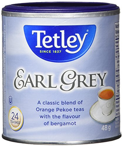 Tetley Earl Grey Tea 24 tea bags 48g-1-69oz Imported from Canada