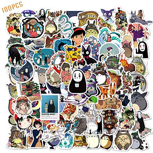 100PCS Studio Ghibli Stickers Hayao Miyazaki Anime Stickers Waterproof Vinyl Stickers Skateboard Luggage Stickers for Kids Teens Adults for Water Bottles Laptop Phone 100PCS Studio Ghibli Stickers Hayao Miyazaki Anime Stickers Waterproof Vinyl Stickers Skateboard Luggage Stickers for Kids Teens Adults for Water Bottles Laptop Phone