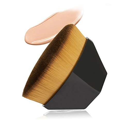 Petal-Shaped Foundation Brush Foundation Makeup Brush Flat Top Kabuki Hexagon Face Blush Brush for Blending Liquid Cream or Flawless Powder Cosmetics with Protective Case Petal-Shaped Foundation Brush Foundation Makeup Brush Flat Top Kabuki Hexagon Face Blush Brush for Blending Liquid Cream or Flawless Powder Cosmetics with Protective Case
