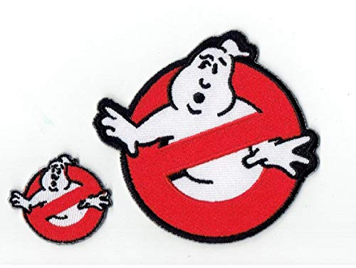 Krannavee Ghostbuster Cartoon Applique Embroidered Iron on Patches with Tiny Ghostbuster Patches