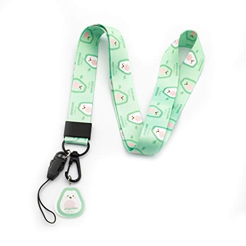 Avocado Lanyard Keychain ID Card Badge Holder