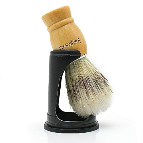 Shaving Brush Shaving Brush Holder Hand Made Wooden Shaving Brushes For Men Pure Badger Hair With Lotus Handle Shave Brush ?wood color?