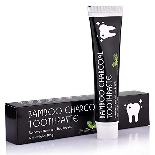 Activated Bamboo Charcoal Toothpaste can Eliminate Bad Breath and Prevent Tooth Decay  Naturally Dazzle Polished-whiten Teeth  Fresh Breath Mint Flavour Black 1*105g