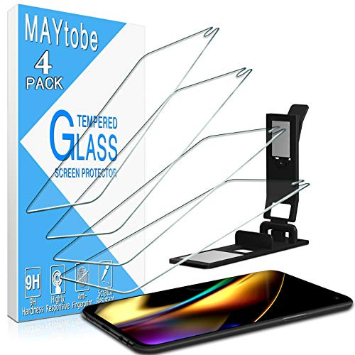 MAYtobe Galaxy S10e Screen Protector - Tempered Glass for Samsung Galaxy S10e Screen Protector  Easy Installation Tray  Anti Scratch  Bubble Free  4-Pack