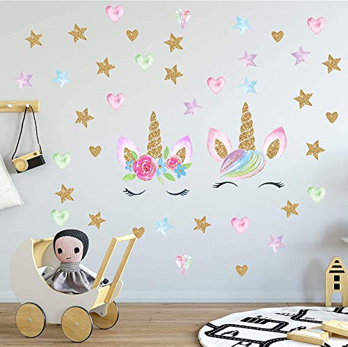 Summerjokes Funny Inspirational Unicorn Wall Decal Stickers  Gift for Daughter Girl Kids Birthday  Daughter Girl Kid Room Bedroom Wall Decor