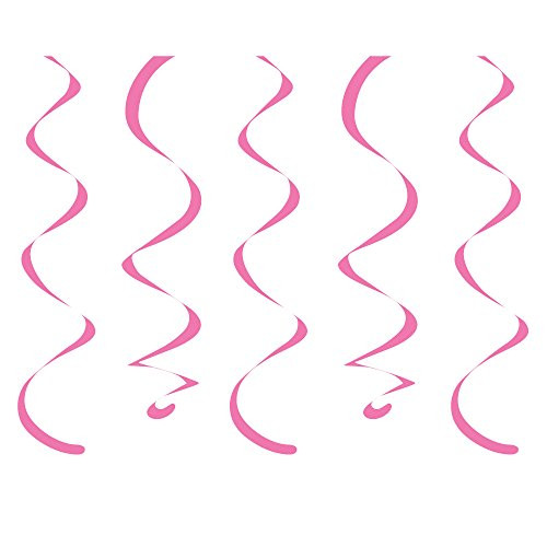 Creative Converting 60 Count Dizzy Danglers, 18", Candy Pink