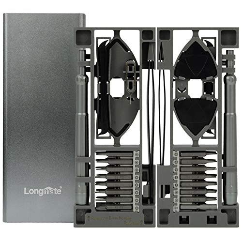 Smart Phone Repair Tool Kit  Longmate 24in1 Precision Screwdriver Bits Tool Set  Magnetic Electronics Repair Tool Kit with Bits and Aluminium Driver for Mobile Phone  Electronics  Household DIY Repair
