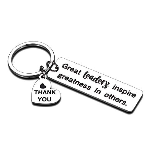 Boss Day Presents Leaders Boss Appreciation Gifts Keychain for Women Men Supervisor Birthday Christmas Gifts PM Mentor Retirement Thank You Going Away Leaving Office Gifts for Coworker Female Male