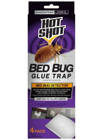 HOT SHOT Bed Bug Glue Trap Pack of 4
