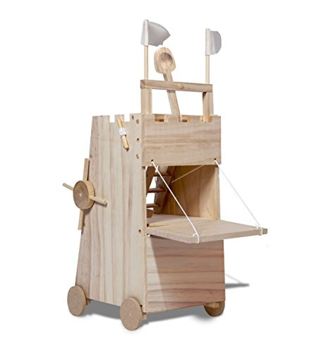 THUMBS UP Thumbsup UK, Medieval Siege Historically Accurate Tower with Working Levers