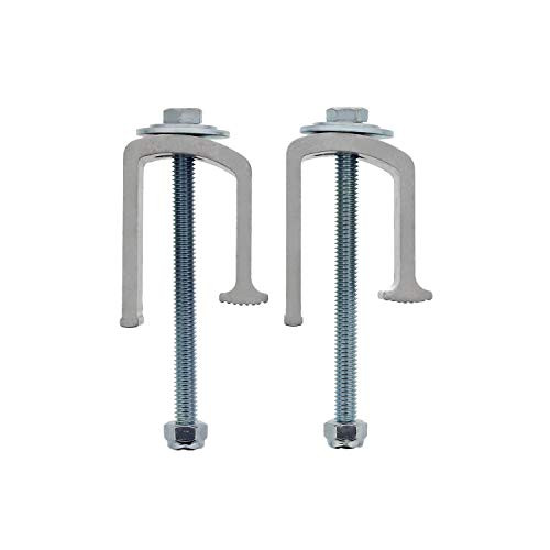 ABN Truck Bed Tool Box Clamps - 2 Pack Flush Mount Truck Toolbox Mounting Hardware Clamps Pickup Tool Box Mounting Kit