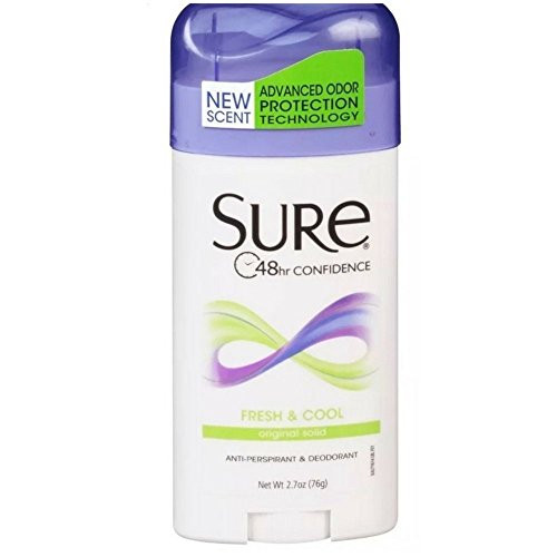 Sure Anti-Perspirant Deodorant Original Solid Fresh   Cool Scent 2-70 oz Pack of 2