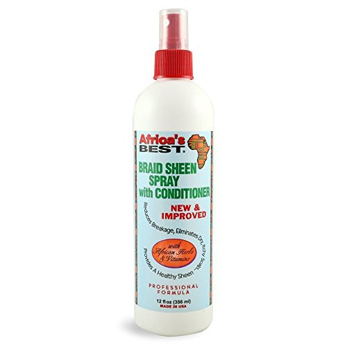 Africa s Best Braid Sheen Spray With Conditioner  12 Ounce
