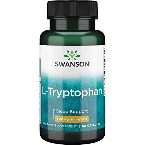 Swanson Amino Acid L-Tryptophan 500 Milligrams 60 Capsules