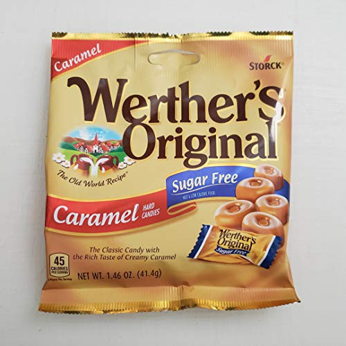 Werther s Original Sugar Free Caramel Hard Candies  1-46 oz