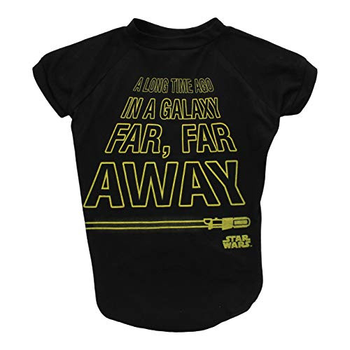 Star Wars  Galaxy Far  Far Away  Dog Tee   Black Star Wars Dog T-Shirt   Soft Dog Shirt  Medium