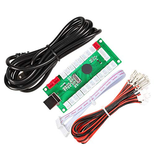 EG STARTS Arcade Zero Delay USB Encoder to PC Games Controllers for Arcade DIY Kits Parts Mame Jamma   Other PC Games 5Pin Joystick  Sanwa Style Push Button