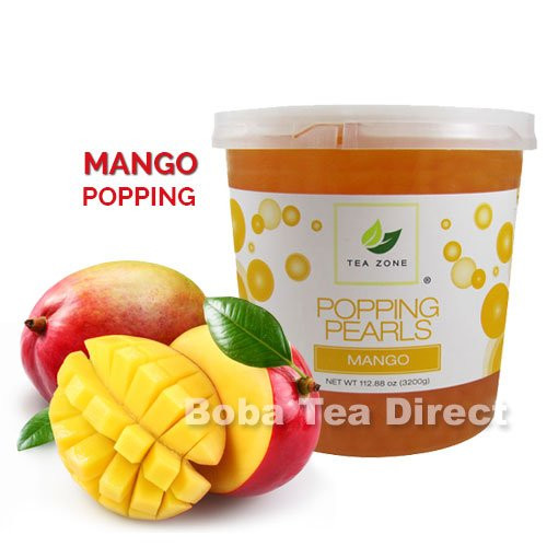 Tea Zone B2051 Mango Popping Pearls, 7 lb.