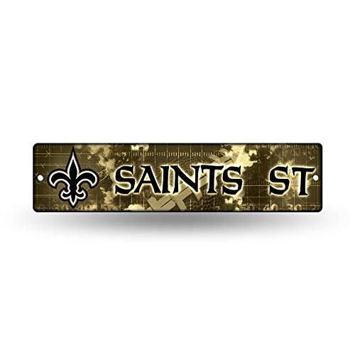 NFL Rico Industries 16-Inch Plastic Street Sign Decor New Orleans Saints NFL Rico Industries 16-Inch Plastic Street Sign Decor New Orleans Saints