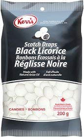 Kerr s Scotch Drops Black Licorice Candies  200g  Imported from Canada