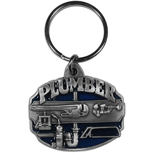 Siskiyou Automotive Metal Key Chain Plumber Enameled Details