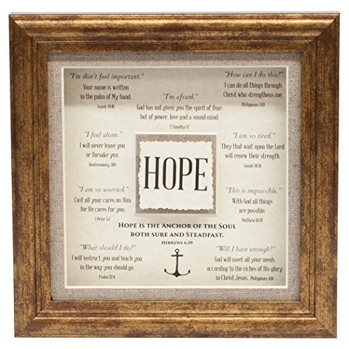 Carpentree Hope Framed Art, 8.5 x 8.5"