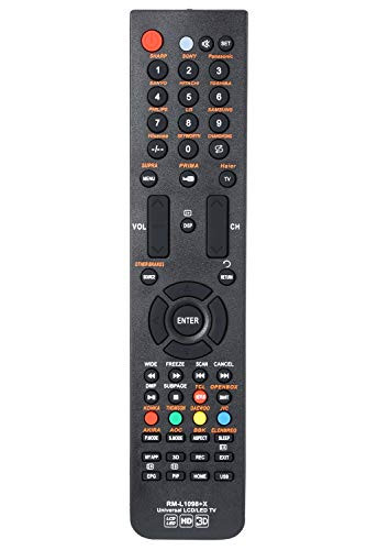 Universal Remote Control for Samsung  Vizio  LG  Philips  Sony  Sharp  Hisense  TCL  Skyworth  Toshiba Panasonic  Smart LCD LED HDTV 3D Smart TVs RM-L1098X