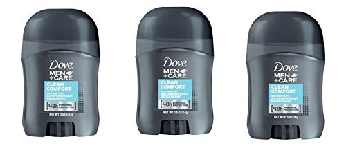 Dove MenCare Clean Comfort Anti-Perspirant Deodorant Travel Size - 0-5 Oz Pack of 3
