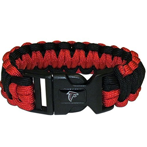 NFL Siskiyou Sports Fan Shop Atlanta Falcons Survivor Bracelet One Size Team Color NFL Siskiyou Sports Fan Shop Atlanta Falcons Survivor Bracelet One Size Team Color