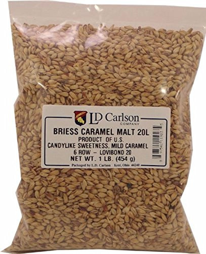 Briess Caramel 20L Brewing Malt Whole Grain 1lb Bag
