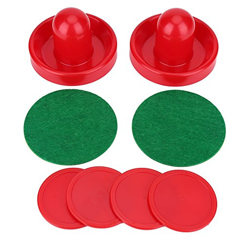 Zerone Hockey Pushers  Plastic Lightweight Air Hockey Goalies Ice Pushers Pucks Hockey Handles Ball Mallet Goalies Set Replacement for Tables Game ??60mm