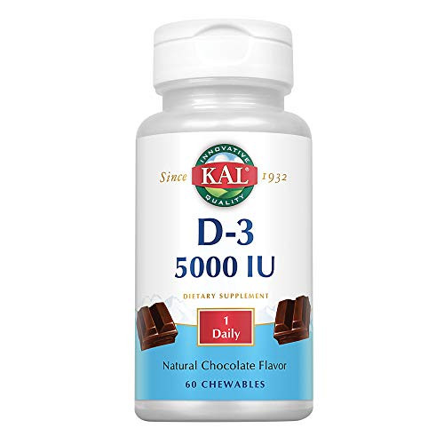 KAL 5000 Iu Ultra D-3 Tablets  Chocolate  60 Count