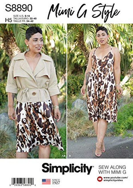 Simplicity Sewing Pattern S8890 U5 Misses  Slip Dress and Jacket by Mimi G Style  Size 16-24