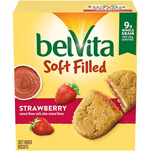 belVita Soft Filled Strawberry Soft Baked Breakfast Biscuits  5 Packs 1 Biscuit Per Pack