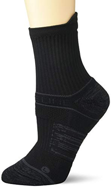 Strideline Womens Premium Athletic Mid Socks Black S 1-Pack Strideline Womens Premium Athletic Mid Socks Black S 1-Pack