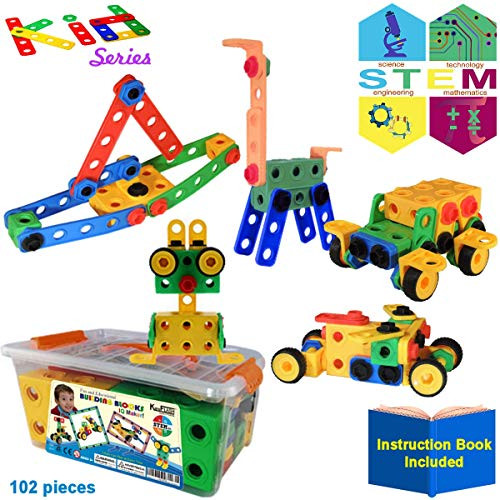 KareFLASH STEM Educational Building Blocks | IQ Builder | Creative Construction Engineering | Learning Toy for Kids, Boys and Girls Age 3 4 5 6 7 8 | Best Toy Gift