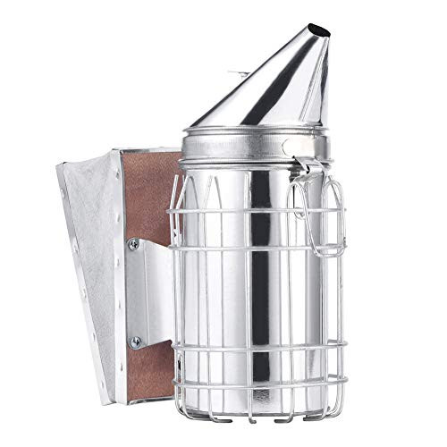 Bee Hive Smoker Beekeeping Equipment with Heat Shield Protection Board and Mounting Hook Bee Hive Smoker Beekeeping Equipment with Heat Shield Protection Board and Mounting Hook