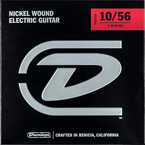 Dunlop DEN1056 Nickel Wound Electric Guitar Strings  Medium-Light  -010-057  7 Strings-Set