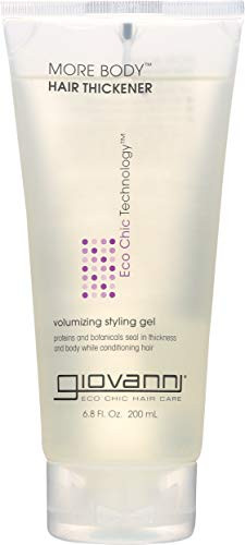 GIOVANNI COSMETICS More Body Hair Thickener Volumizing Styling GEL - More Body And Thickness Exactly Where You Need It And Want It 6-8 Ounce-200 Milliliter