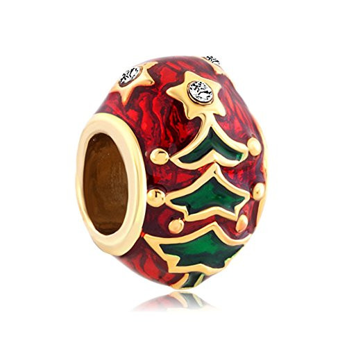 LovelyJewelry Gold Plated Tree Charm Beads for Bracelet LovelyJewelry Gold Plated Tree Charm Beads for Bracelet