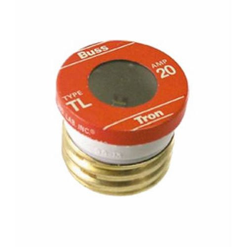 Bussmann TL-20PK4 20 Amp Time Delay  Loaded Link Edison Base Plug Fuse  125V UL Listed  4-Pack