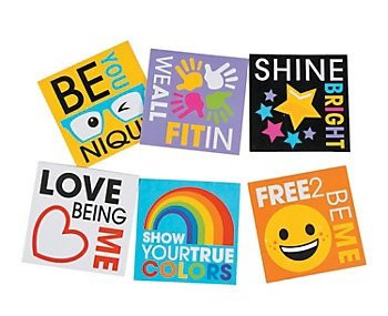 24  Be You  Notepads~Educational Stationery~Classroom-Teacher Supplies~Student Incentives