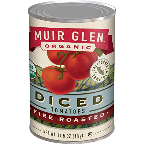 Muir Glen  Organic Diced Fire Roasted Tomatoes  14-5 oz