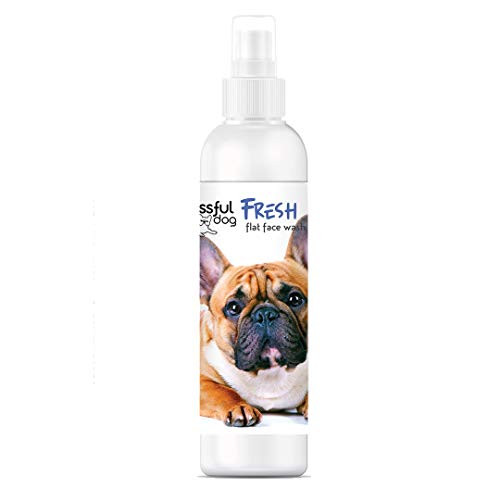 The Blissful Dog Fresh Flat Face Wash - Cleans Facial Folds and Wrinkles  4-Ounce  French Bulldog