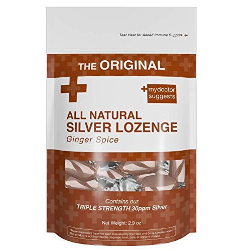 All Natural Silver Lozenges - Ginger Spice The Perfect Lozenge for Oral Health Daily Supplementation Immune Support Contains 30ppm Silver All Natural Silver Lozenges - Ginger Spice The Perfect Lozenge for Oral Health Daily Supplementation Immune Support Contains 30ppm Silver