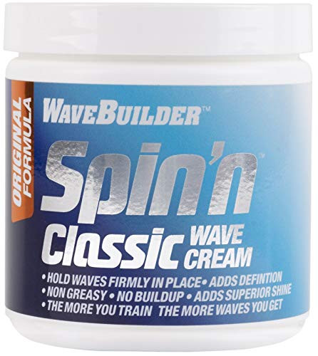 WaveBuilder Spin n Classic Wave Cream  Strong Original Formula Holds Hair Waves  8 Ounce