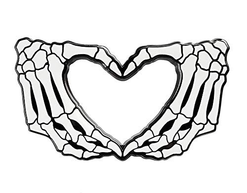 Pinsanity Skeleton Hands Heart Enamel Lapel Pin